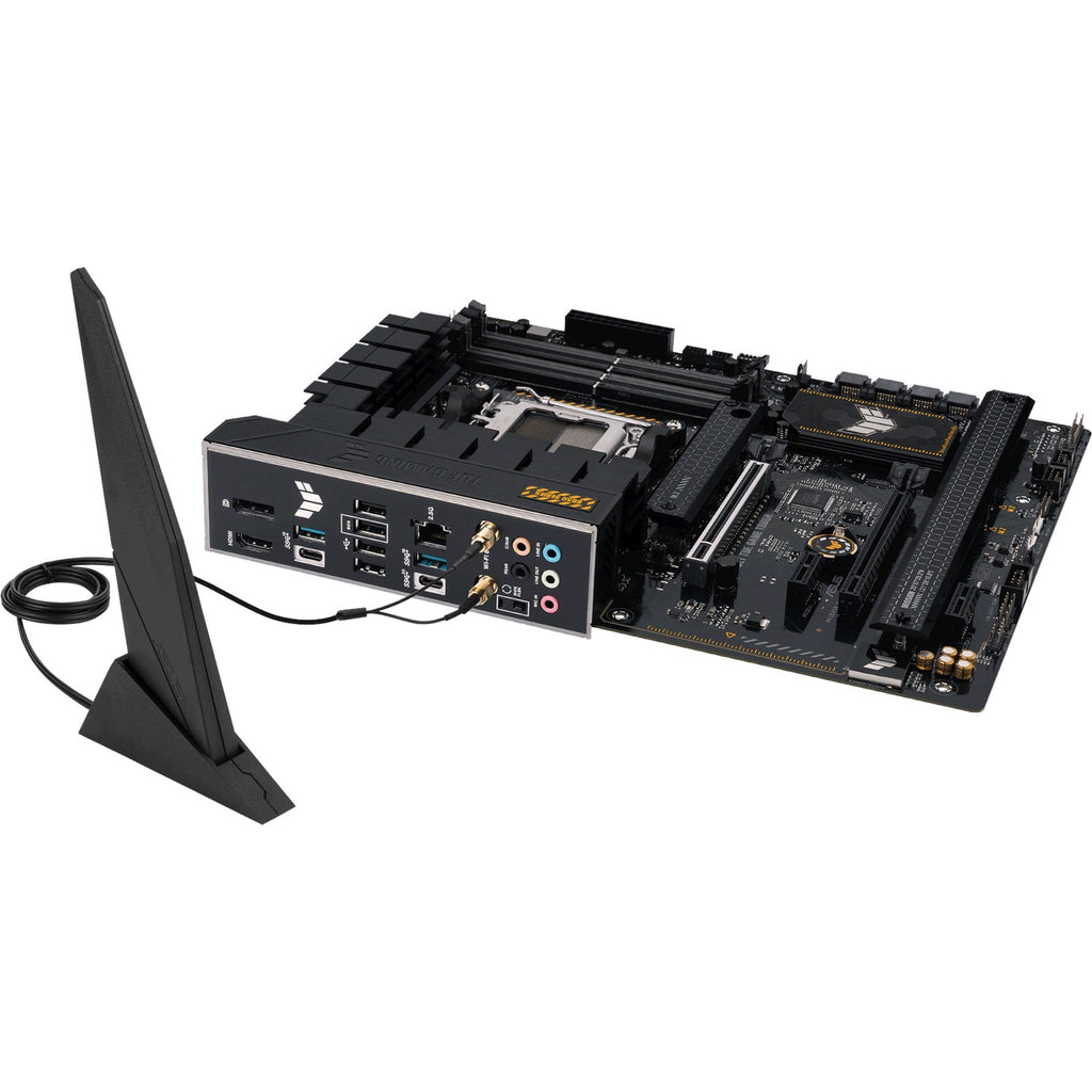 Asus tuf gaming b650-plus wifi socket am5 moederbord (zwart lichtoranje, raid, 2.5gb-lan, wi-fi 6, bt 5.2, sound, atx)