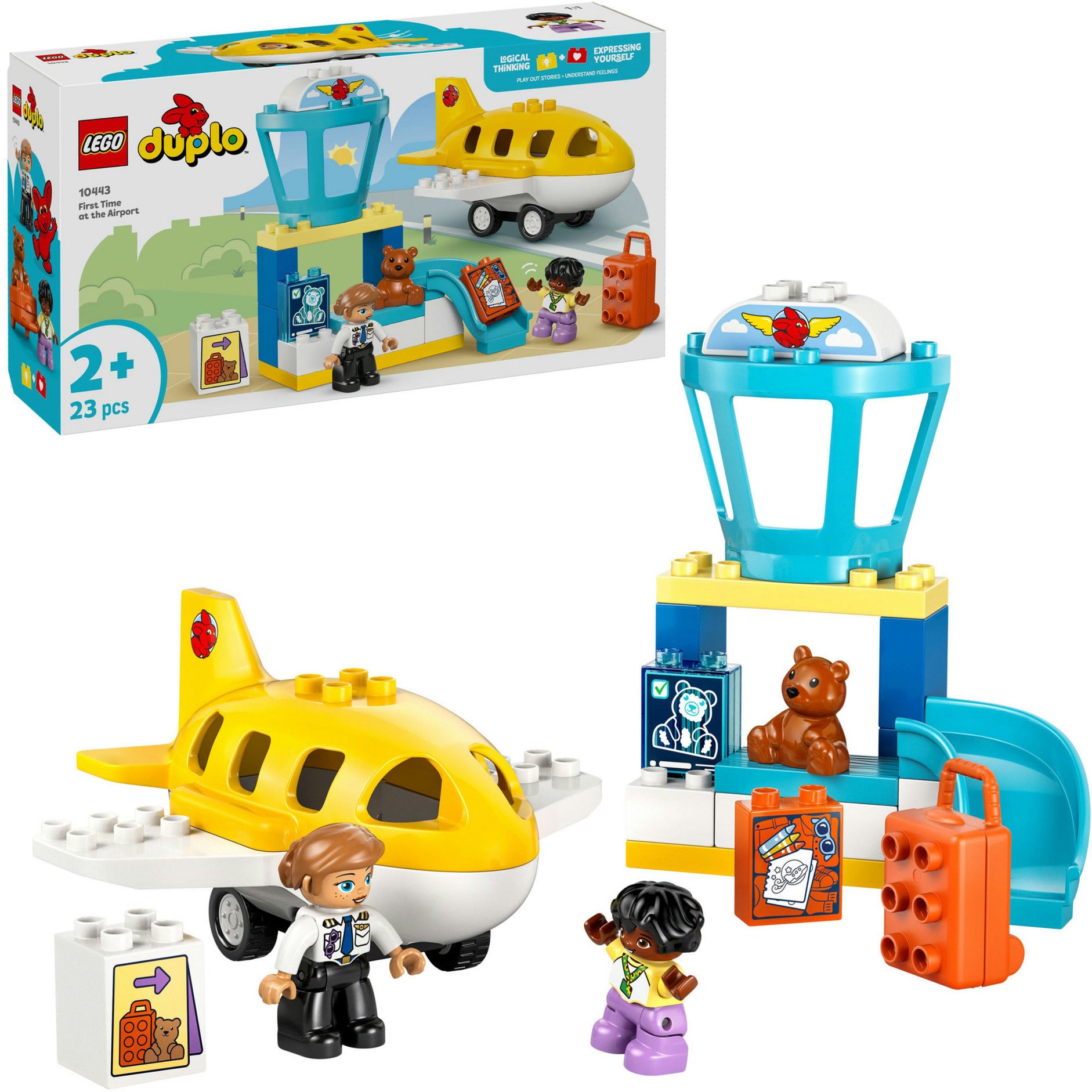 Lego duplo - eerste bezoek aan de luchthaven constructiespeelgoed (10443)