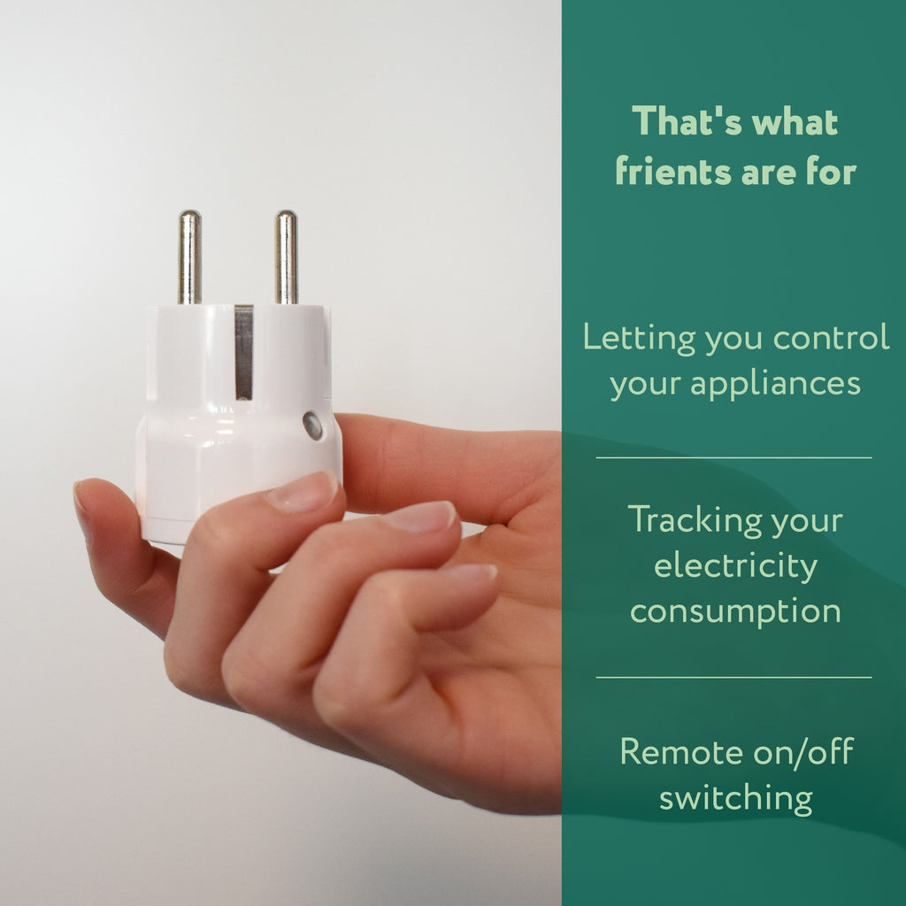Frient smart plug mini 2 type e (frans) stekker (wit, zigbee 3.0)