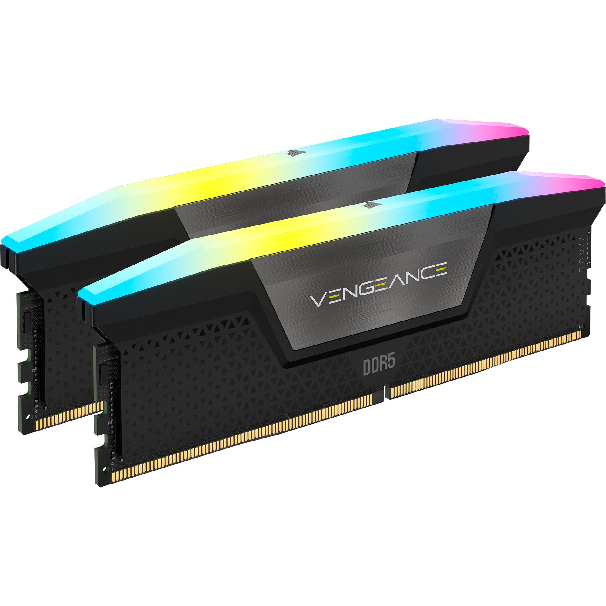 Corsair vengeance rgb 16 gb ddr5-5600 (2x 8 gb) werkgeheugen (grijs, cmh16gx5m2b5600z40, xmp, expo)
