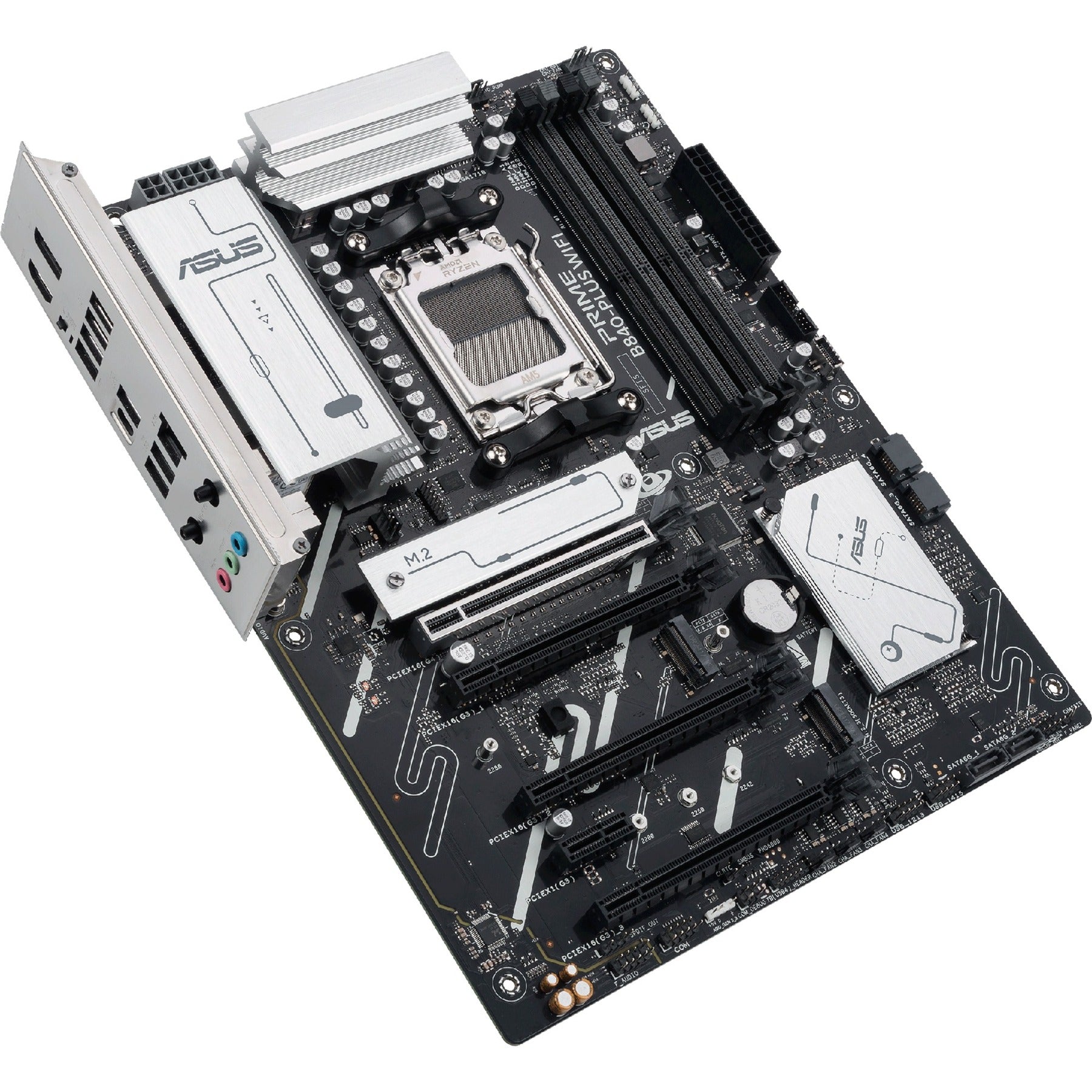 Asus prime b840-plus wifi socket am5 moederbord (raid, 2.5 gbe-lan, wi-fi 6e, bt, sound, atx)