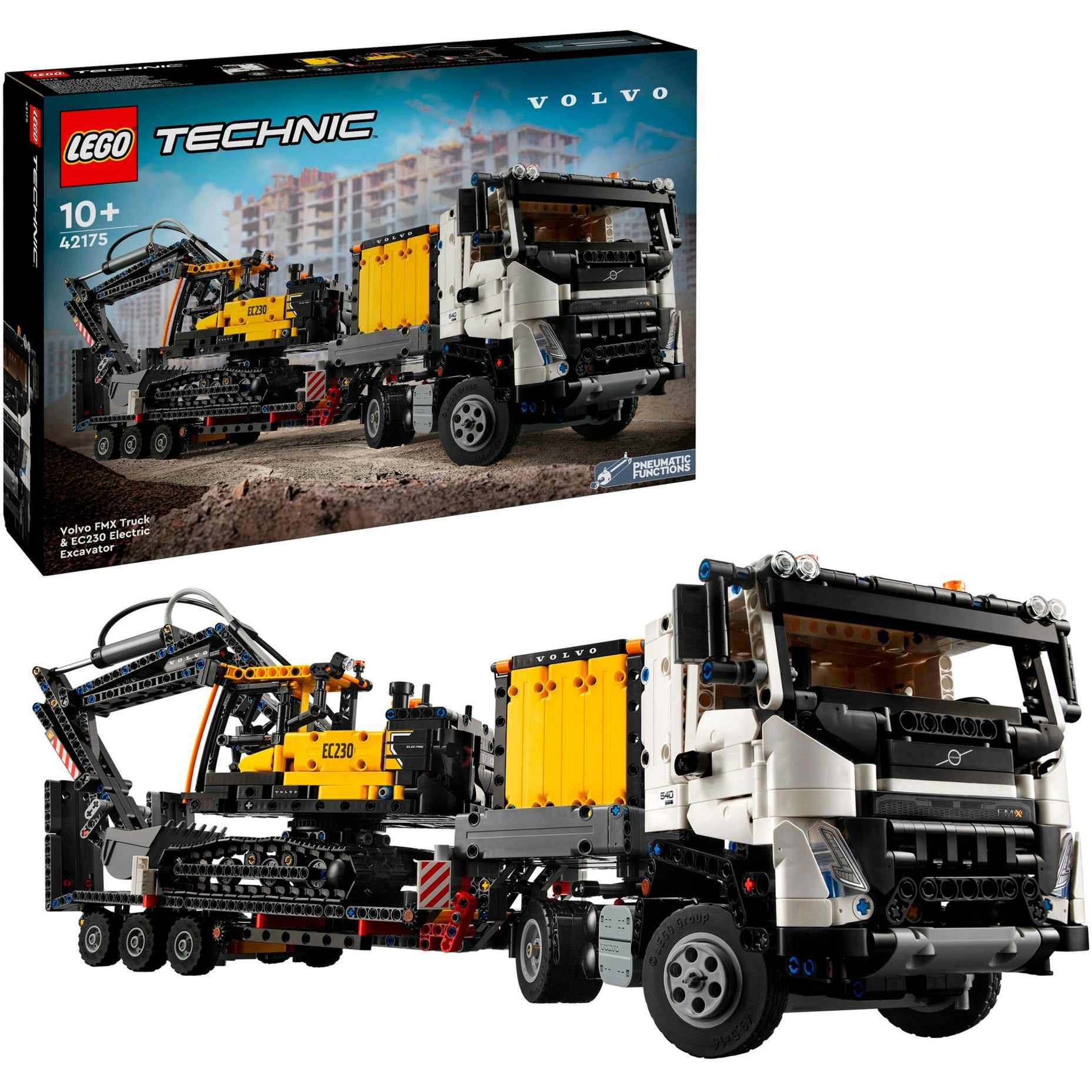 Lego technic 42175 volvo fmx truck ec230 elektrische graafmachine