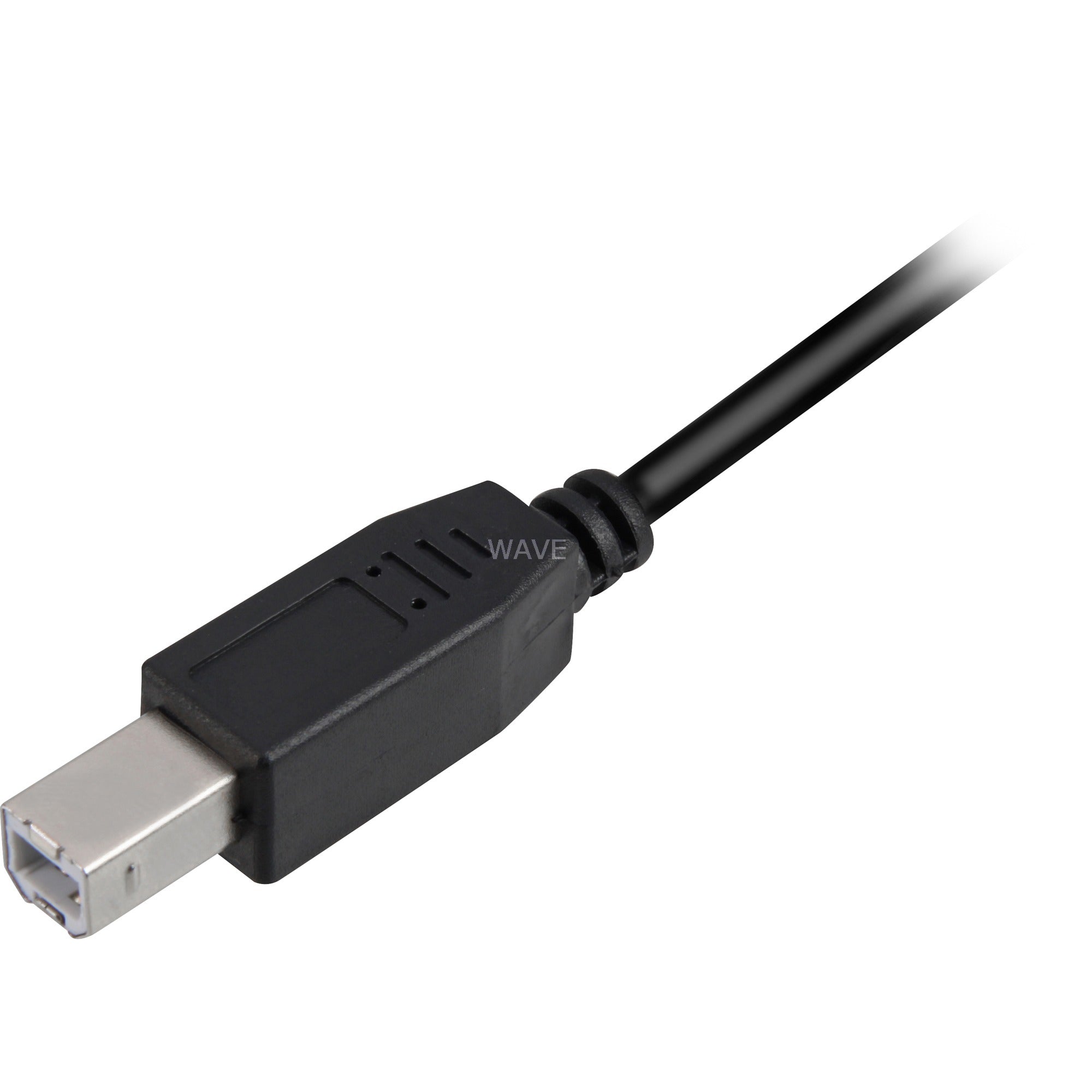 Sharkoon usb-a 2.0 > usb-b kabel (zwart, 3 meter)