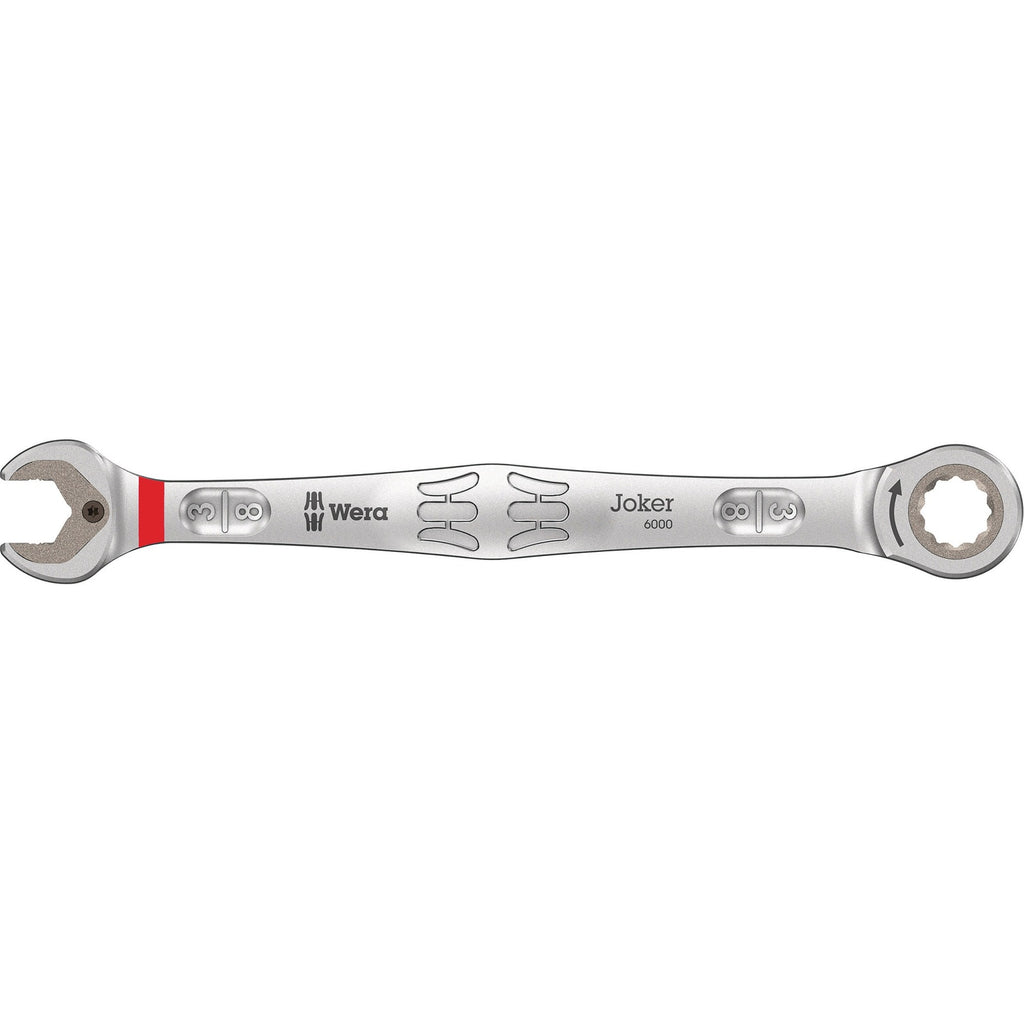 Wera 9632 magneetstrip 6000 joker imperial 1 steek-ringratelsleutelset moersleutel (inch, 8‑delig)