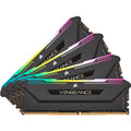 Corsair 64 gb ddr4-3200 (4x 16 gb) quad-kit werkgeheugen (cmh64gx4m4e3200c16, vengeance rgb pro sl, xmp)