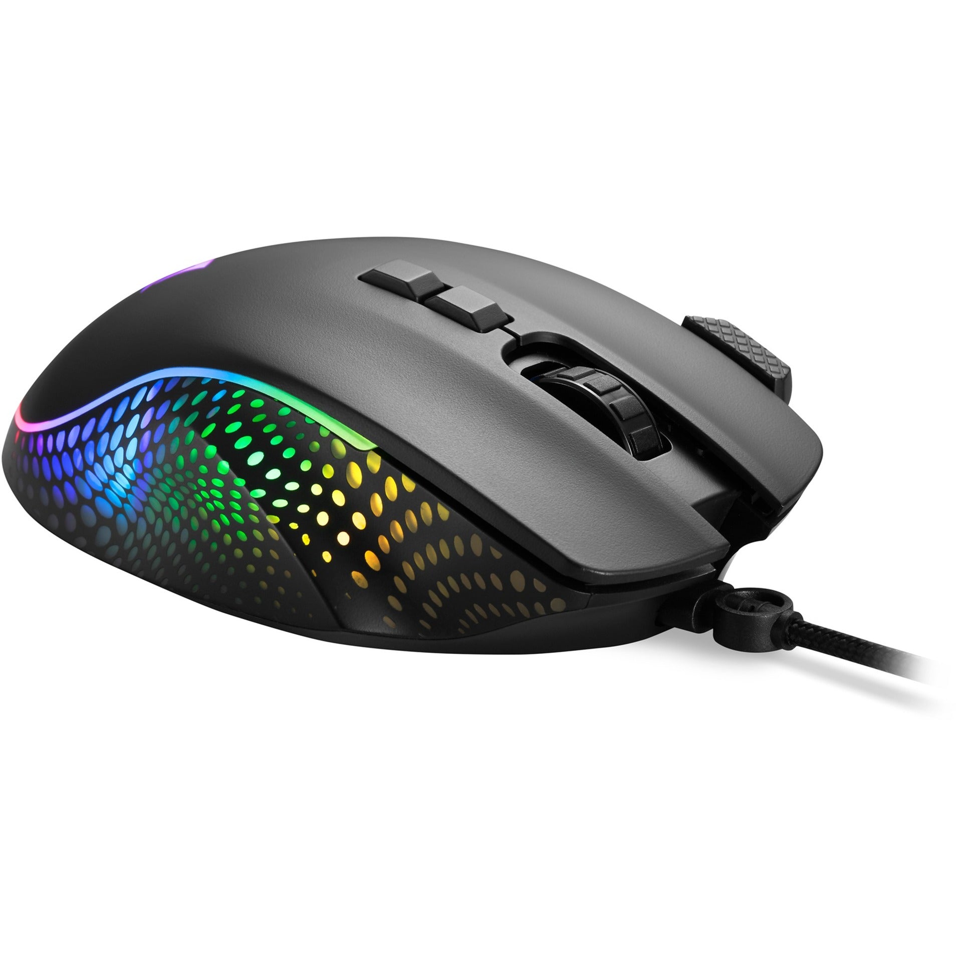 Sharkoon shark force iii gaming muis (zwart, 400 - 12.800 dpi, rgb leds)