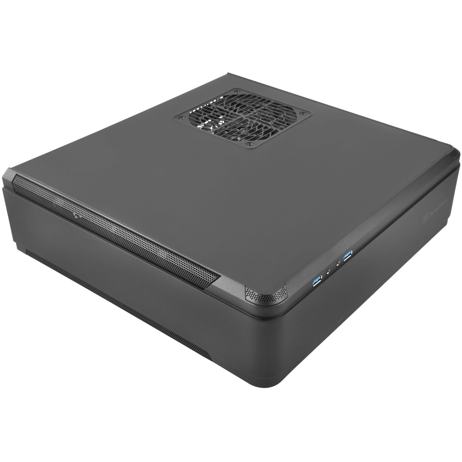 Silverstone sst-ftz01b-e desktop behuizing (zwart | 2x usb-a)