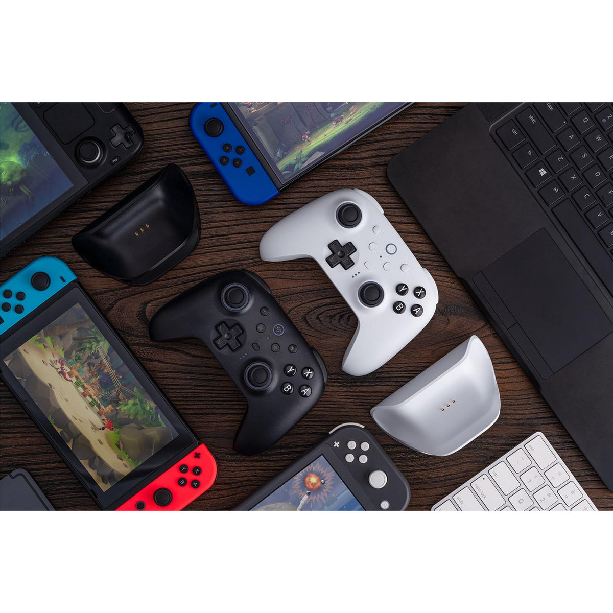 8bitdo ultimate 2 bluetooth controller (wit, pc, switch 2, bluetooth usb-c 2.4 ghz)