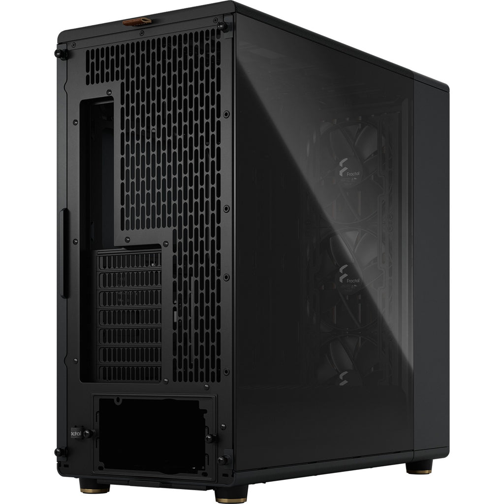 Fractal design north xl midi tower behuizing (zwart houtkleur | 2x usb-a | 1x usb-c | tempered glass)