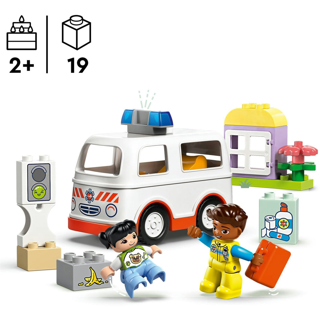 LEGO Duplo Stadt 10447 Krankenwagen mit Fahrer