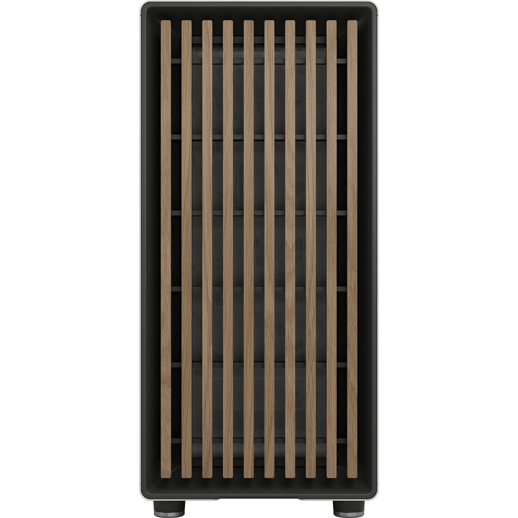 Fractal design north midi tower behuizing (wit houtkleur | 2x usb-a | 1x usb-c)