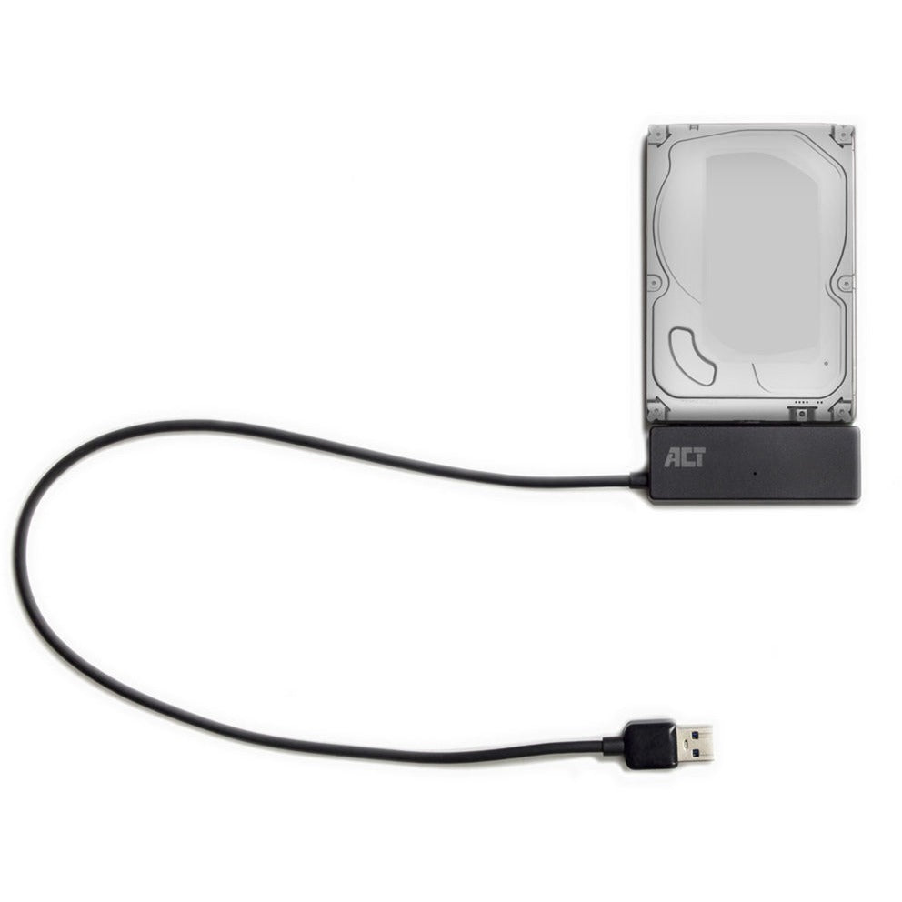 Act connectivity usb 3.2 gen1 naar 2,5 3,5 inch sata adapterkabel voor ssd hdd (zwart, usb 3.2 (5 gbit s))