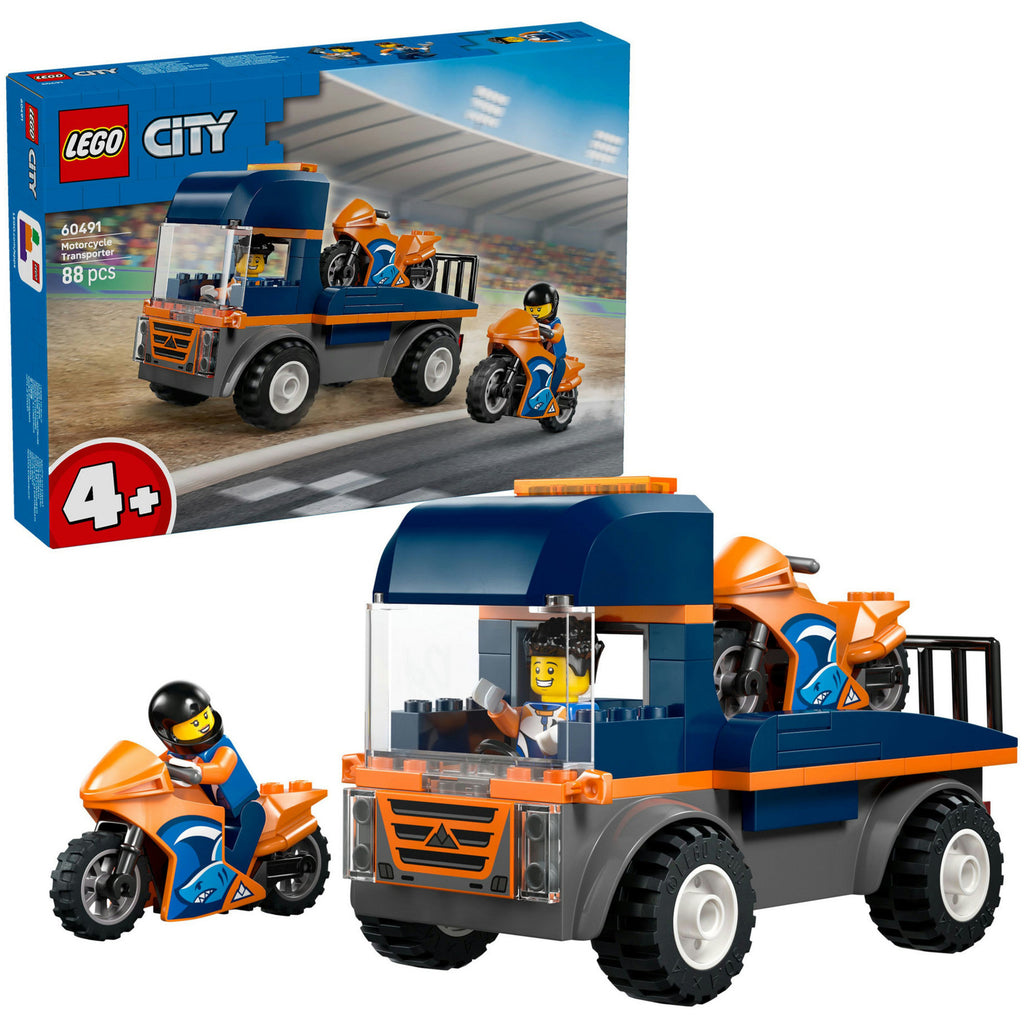 LEGO City Motorradtransporter Bauspielzeug