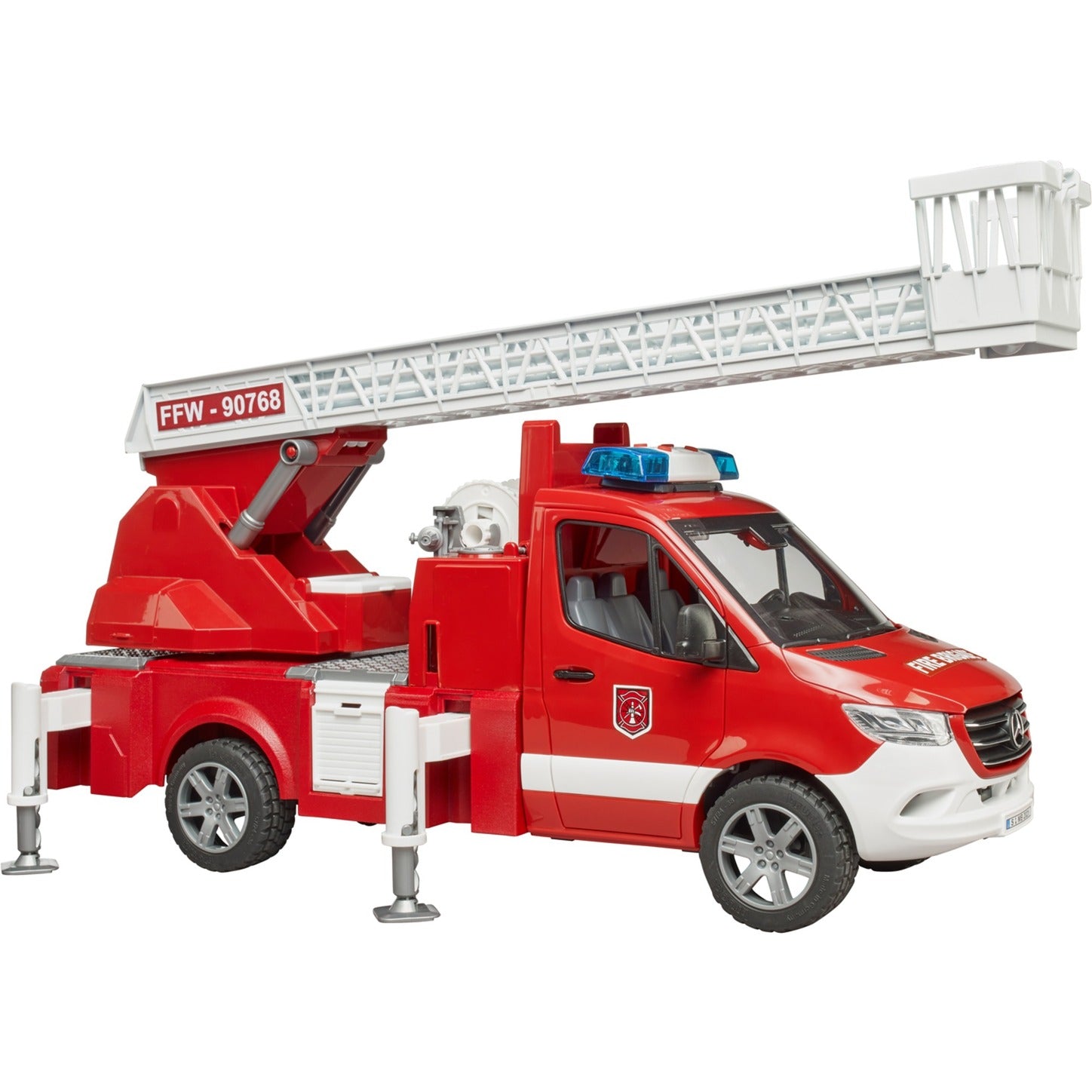 Bruder mb sprinter brandweerwagen met licht en geluid modelvoertuig (02673)
