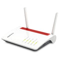 Fritz! box 6850 4g edition international router (wit rood, mesh wi-fi, 4g 3g)