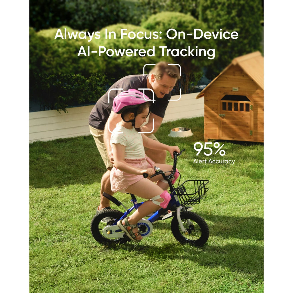 Eufy s340 solocam beveiligingscamera (wit, met dual lens en solar panel)