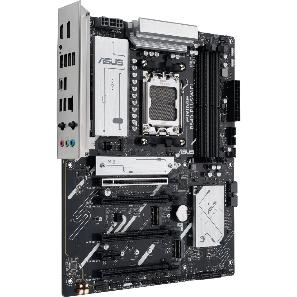 Asus prime b840-plus wifi socket am5 moederbord (raid, 2.5 gbe-lan, wi-fi 6e, bt, sound, atx)