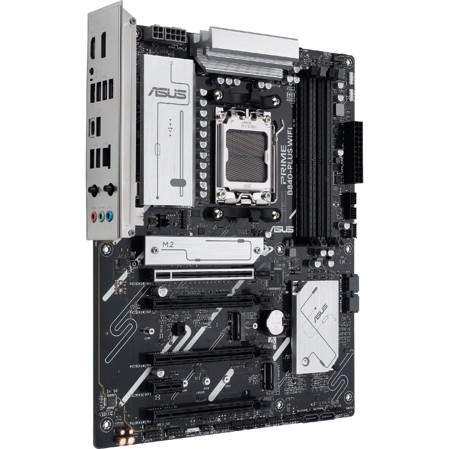 Asus prime b840-plus wifi socket am5 moederbord (raid, 2.5 gbe-lan, wi-fi 6e, bt, sound, atx)