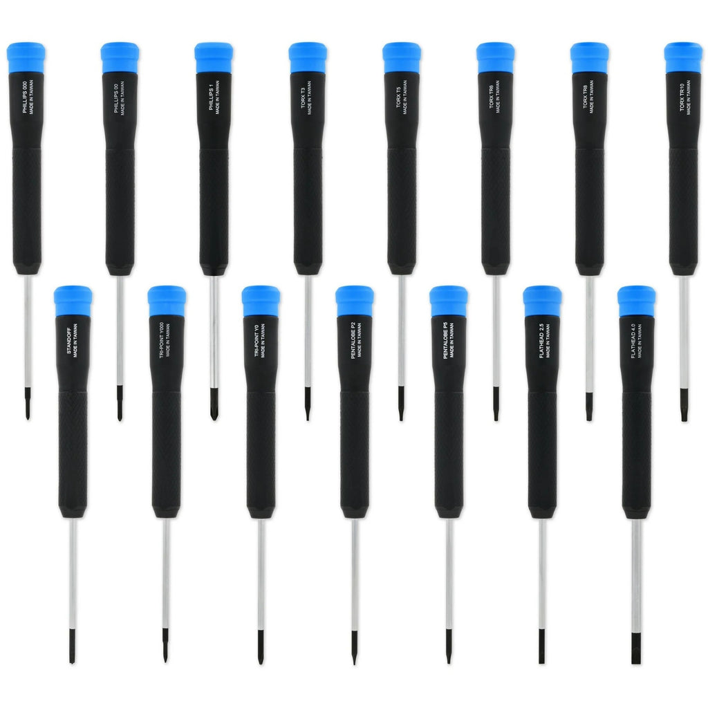Ifixit marlin precisie schroevendraaierset, 15 stuks (zwart blauw)