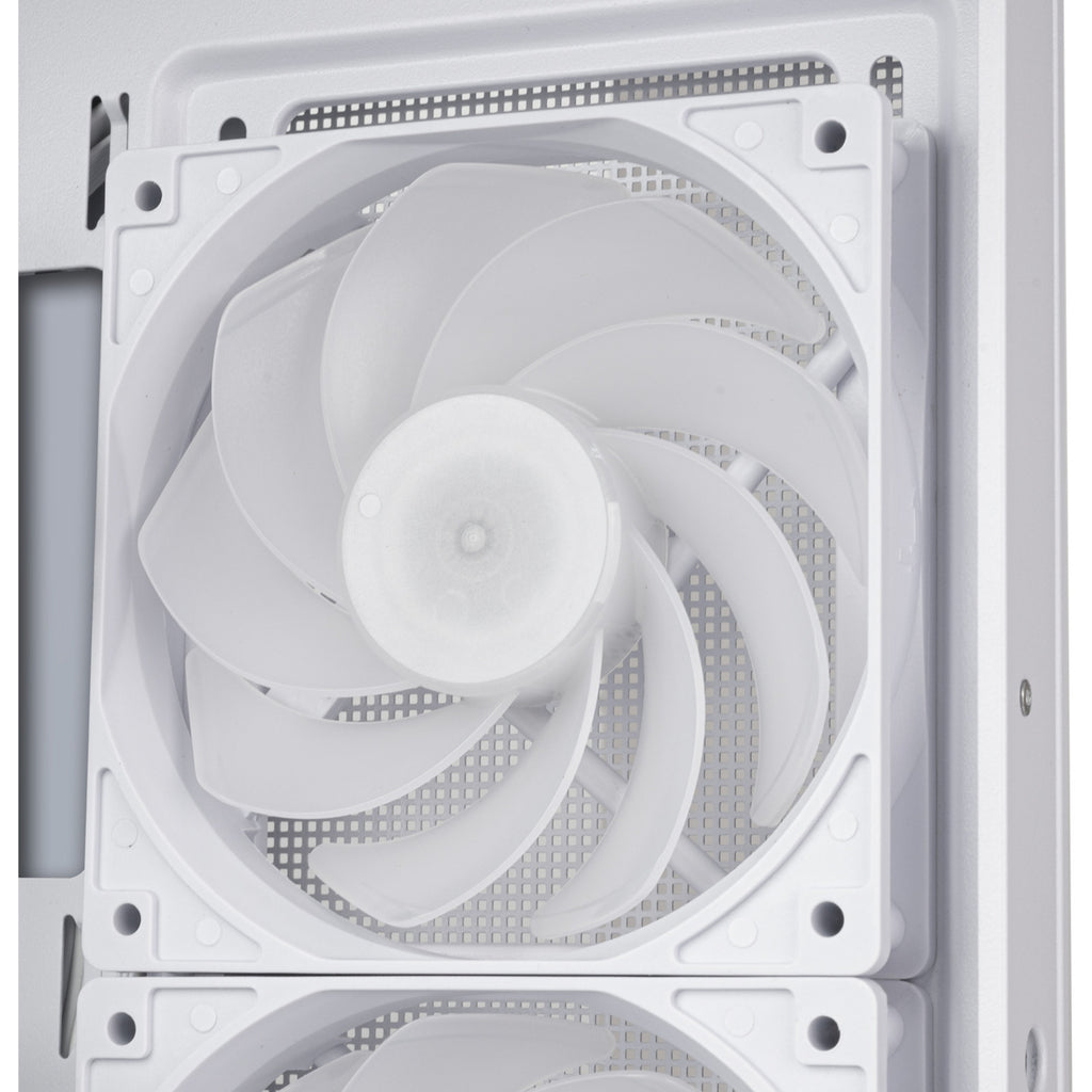 Silverstone lucid 05 mini tower behuizing (wit | 2x usb-a | 1x usb-c | rgb | tempered glass)