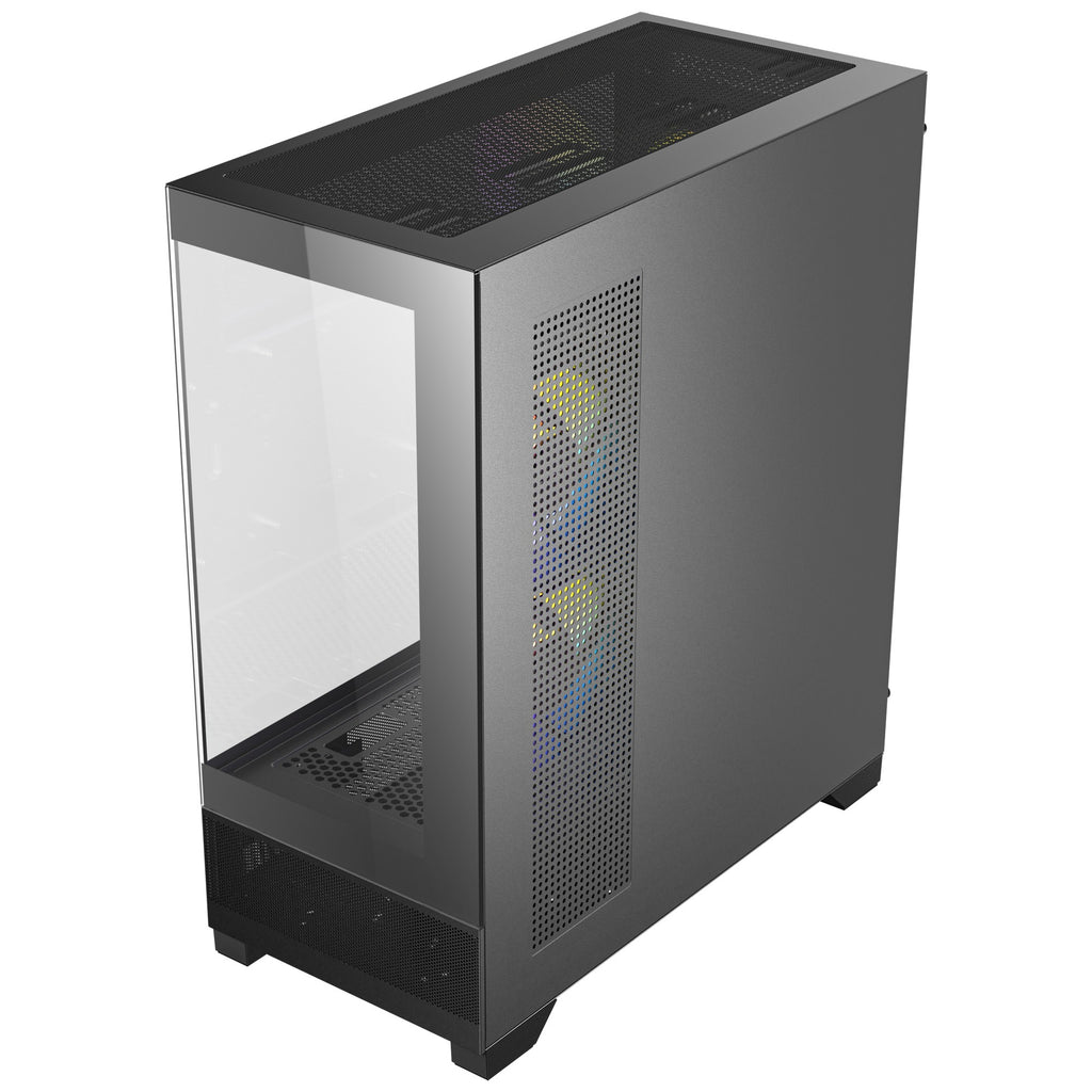 Antec cx700 argb midi tower behuizing (zwart | 1x usb-a | 1x usb-c | tempered glass)