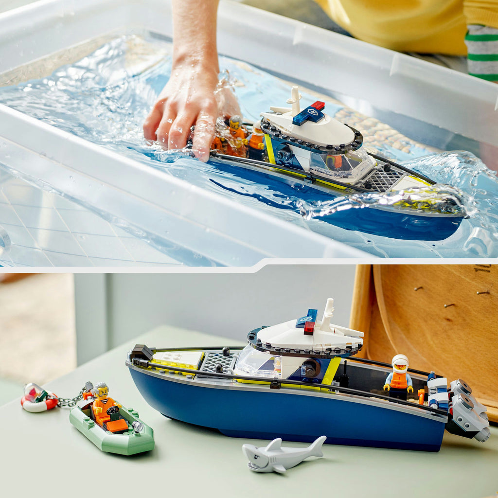 Lego City 60456 Verteidigungstruppe mit Polizeiboot