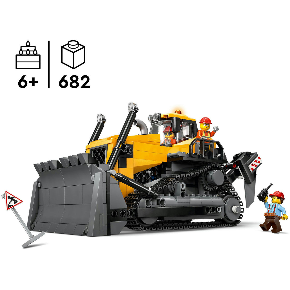LEGO City 60466 Gelber Bulldozer