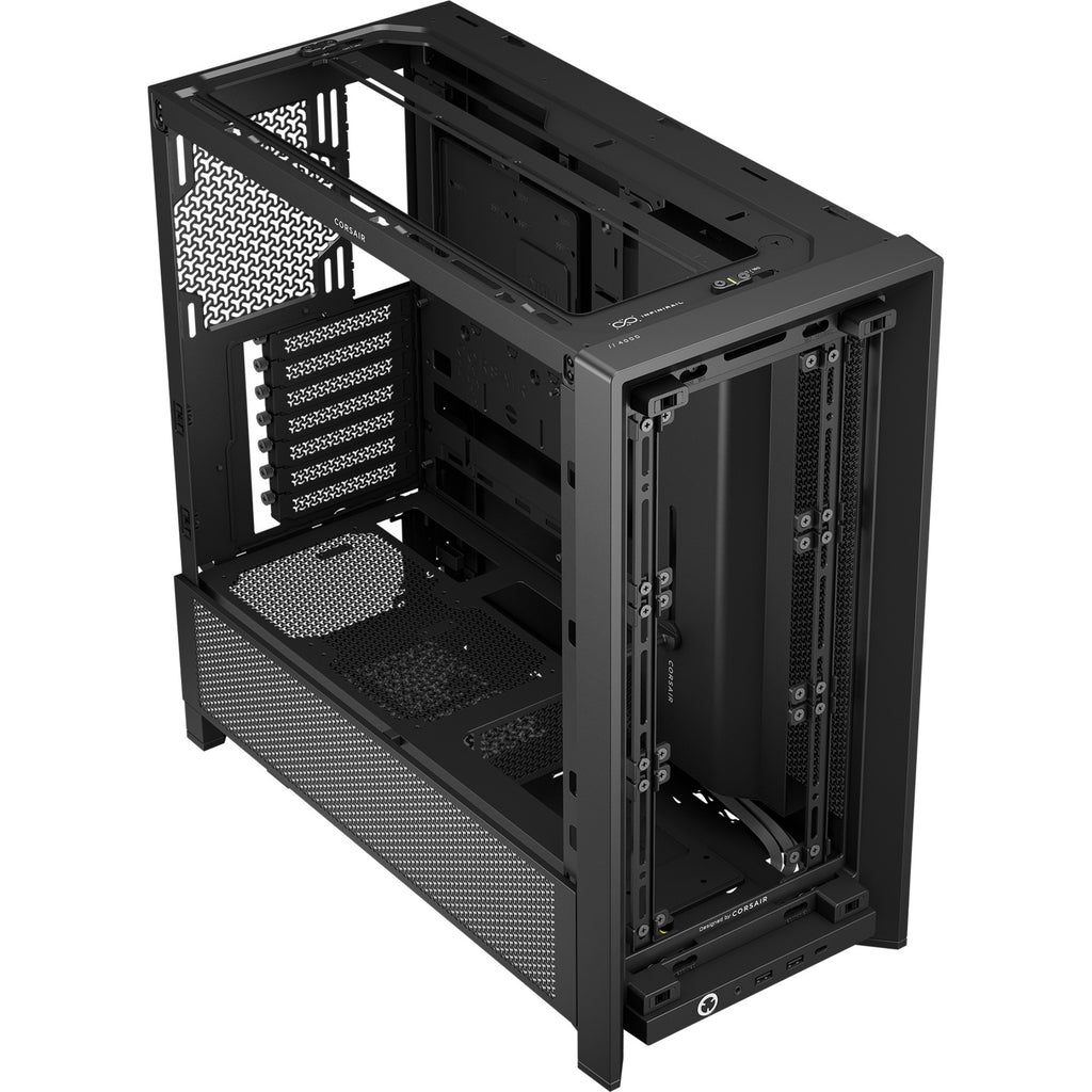 Corsair frame 4000d midi tower behuizing (zwart | 2x usb-a | 1x usb-c | tempered glass)