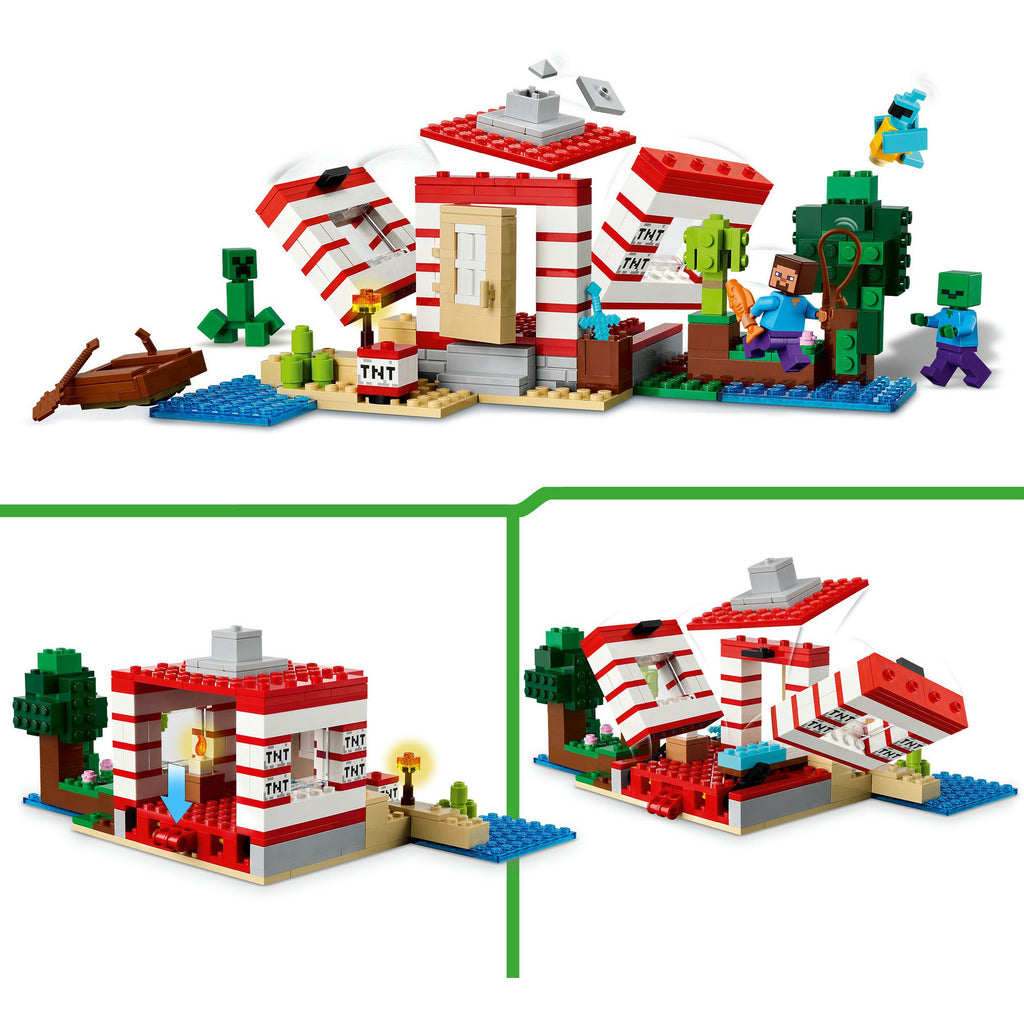 LEGO 21275 Minecraft Das TNT-Dschungelhaus