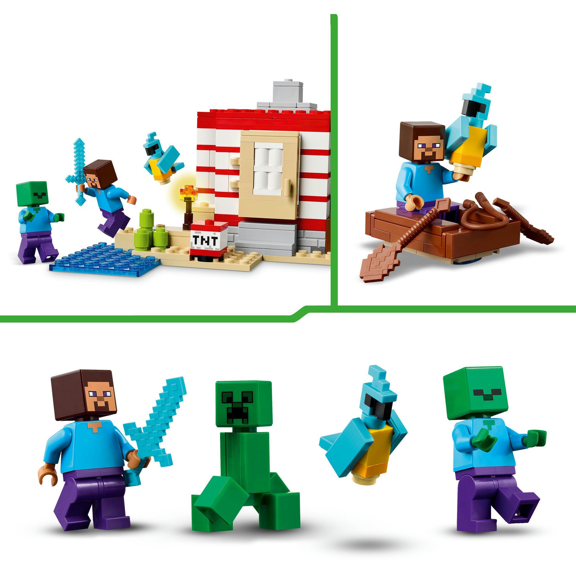 LEGO 21275 Minecraft Das TNT-Dschungelhaus