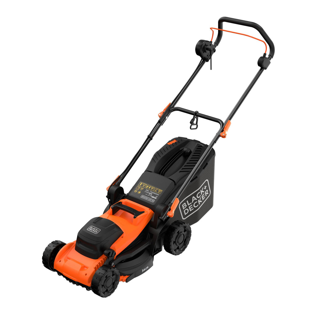 Black+decker bemwp340 grasmaaier (oranje zwart, 34 cm, 1400w)