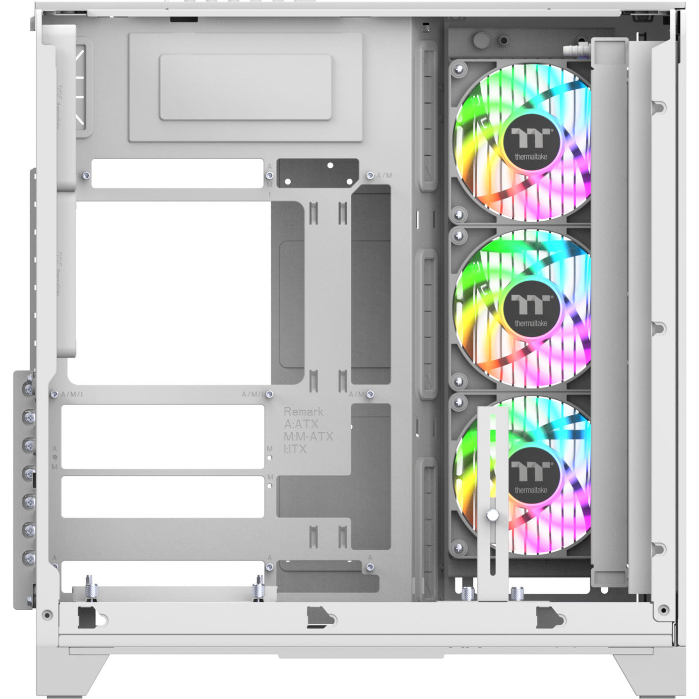Thermaltake view 390 air snow midi tower behuizing (wit | 2x usb-a | 1x usb-c | tempered glass)