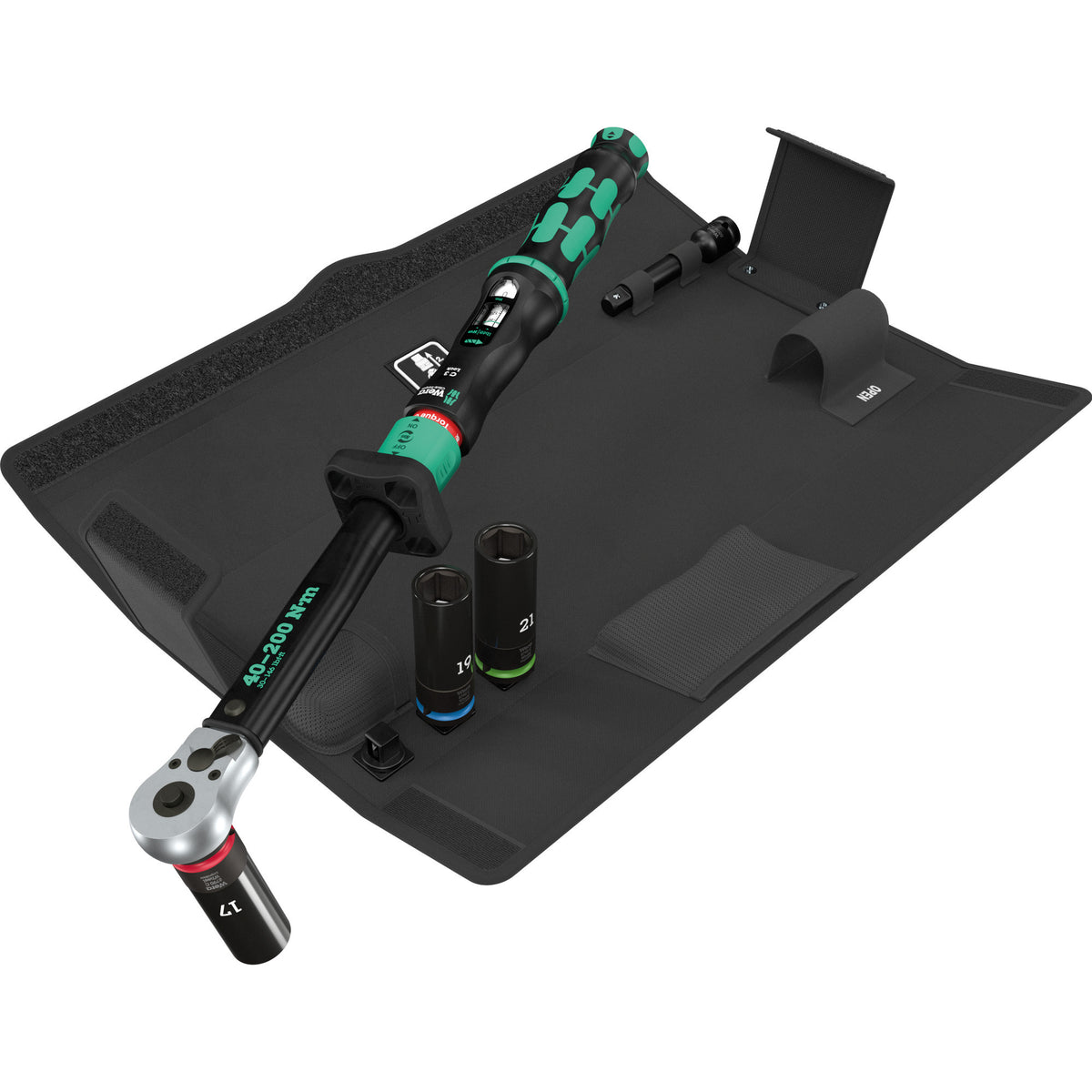 Wera click-torque lock c 3 kfz autobandwisselset 1 draaimomentsleutel (6-delig)