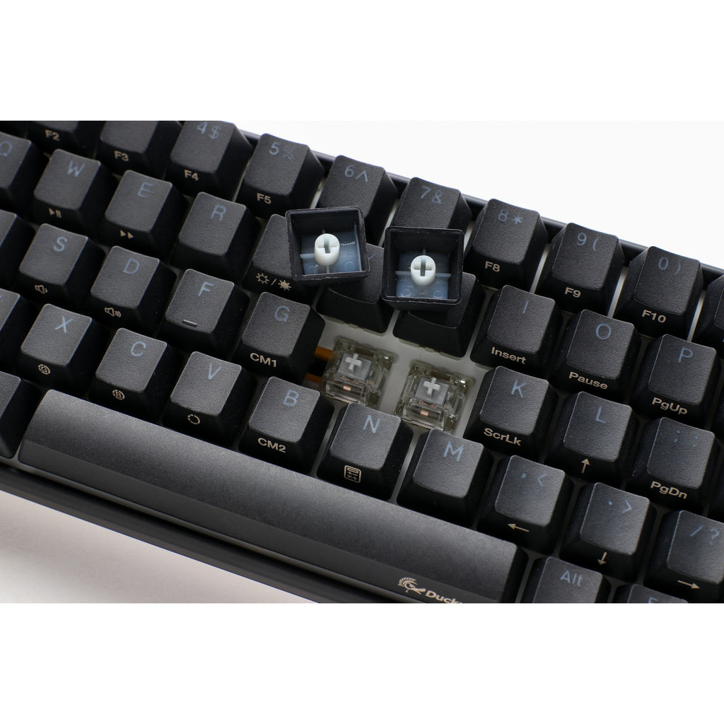 Ducky one 3 classic sf, toetsenbord (zwart wit, us lay-out, cherry mx brown, rgb led, double-shot pbt, hot-swappable, quack mechanics, 65%)