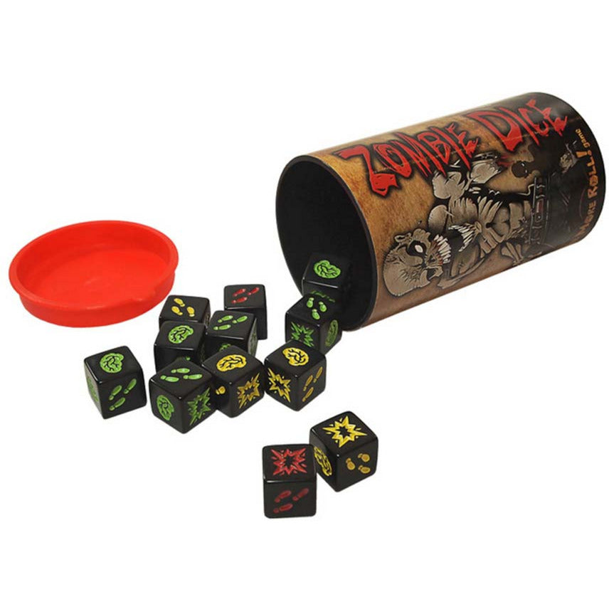 Steve jackson games zombie dice dobbelspel (engels, 2 - 8 spelers, 10 - 20 minuten, vanaf 10 jaar)
