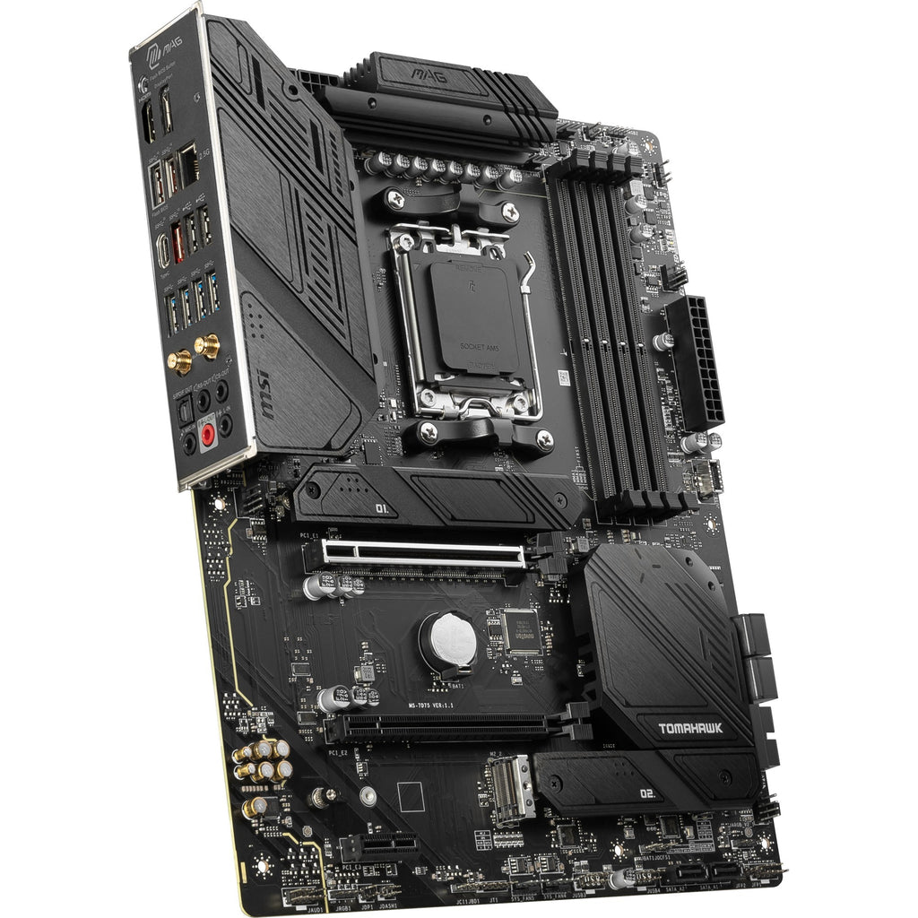 Msi mag b650 tomahawk wifi socket am5 moederbord (zwart, raid, 2.5 gb-lan, wi-fi 6e, bt, sound, atx)