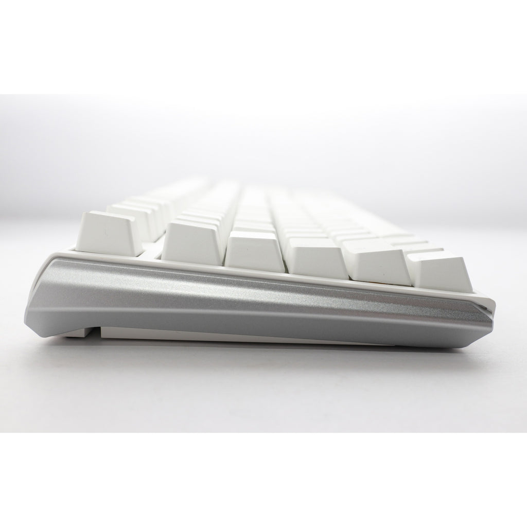Ducky one 3 classic pure white tkl rgb mechanisch toetsenbord (wit, us lay-out (qwerty), cherry mx silent red, 80% (tkl), rgb leds, double-shot pbt, hot-swappable, quack mechanics)