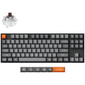 Keychron k8 max-h3, toetsenbord (zwart, us lay-out, super brown, 80% tkl, rgb leds, osa double-shot pbt, hot swap, usb-c | 2.4 ghz | bluetooth 5.1)