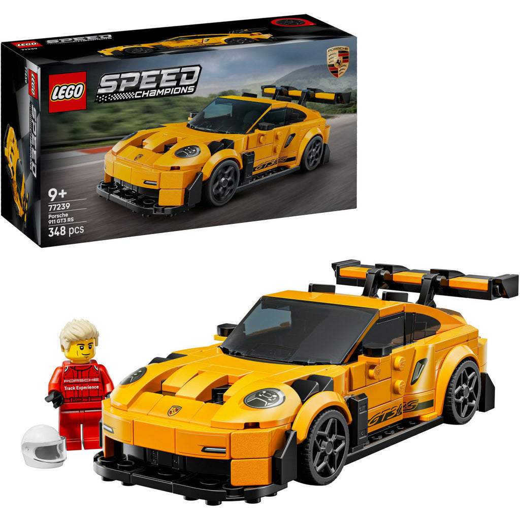 Lego speed champions - porsche 911 gt3 rs supercar constructiespeelgoed (77239)