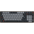 Cherry kw 550 mx lp mechanisch toetsenbord (zwart, us lay-out (qwerty), mx low profile 2.0 ivory, 96%, white leds, pbt keycaps)