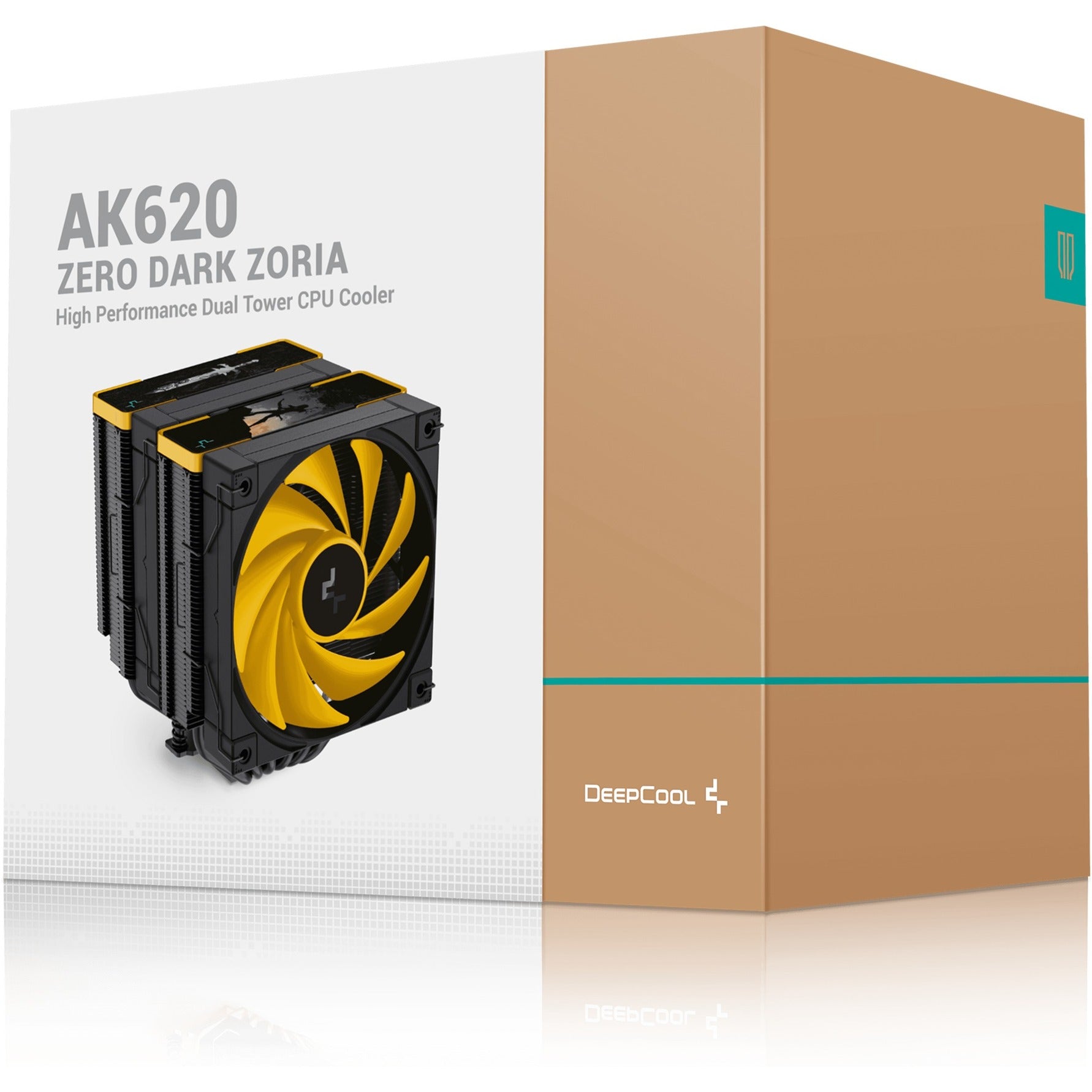 Deepcool ak620 zero dark zoria cpu-koeler (zwart)