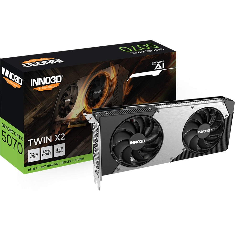 Inno3d geforce rtx 5070 twin x2 grafische kaart (dlss 4, 3x displayport, 1x hdmi 2.1)