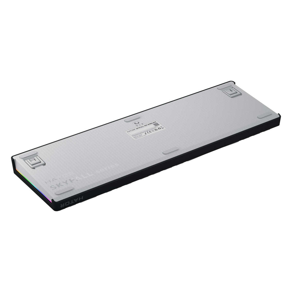 Hator skyfall wireless rgb mechanisch gaming toetsenbord (zwart, us lay-out (qwerty), hator aurum lemon, 100%, rgb, double shot abs, hot-swap, 2.4ghz bluetooth usb-c)
