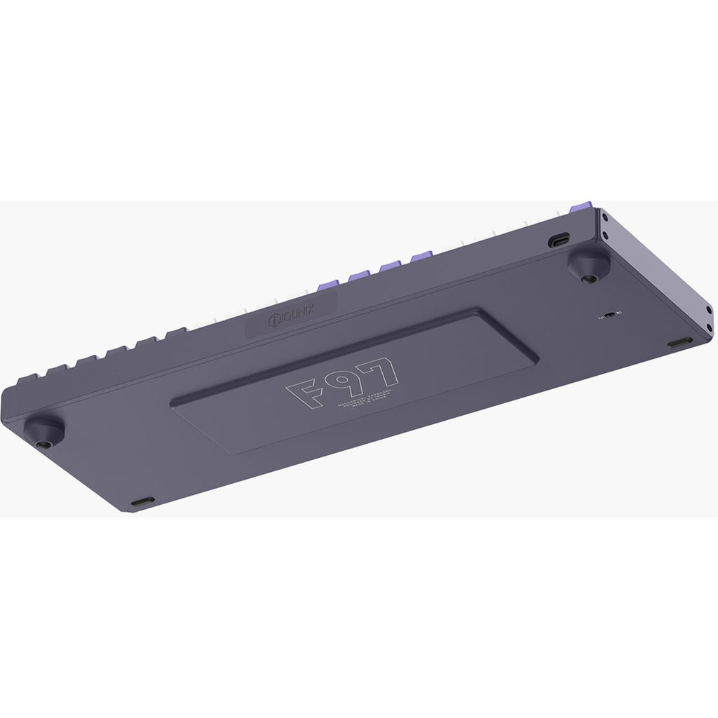 Iqunix f97 lavandin wireless mechanical keyboard (lavendel, us lay-out (qwerty), cherry mx silent red, 96%, rgb leds, hot-swappable, pbt, 2.4ghz | bluetooth 5.1 | usb-c)