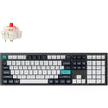 Keychron q6 max-m1 rgb mechanisch toetsenbord (zwart, us lay-out (qwerty), gateron jupiter red, 100%, rgb leds, ksa double-shot pbt, hot swap, knob, 2.4ghz | bluetooth 5.1 | usb-c)