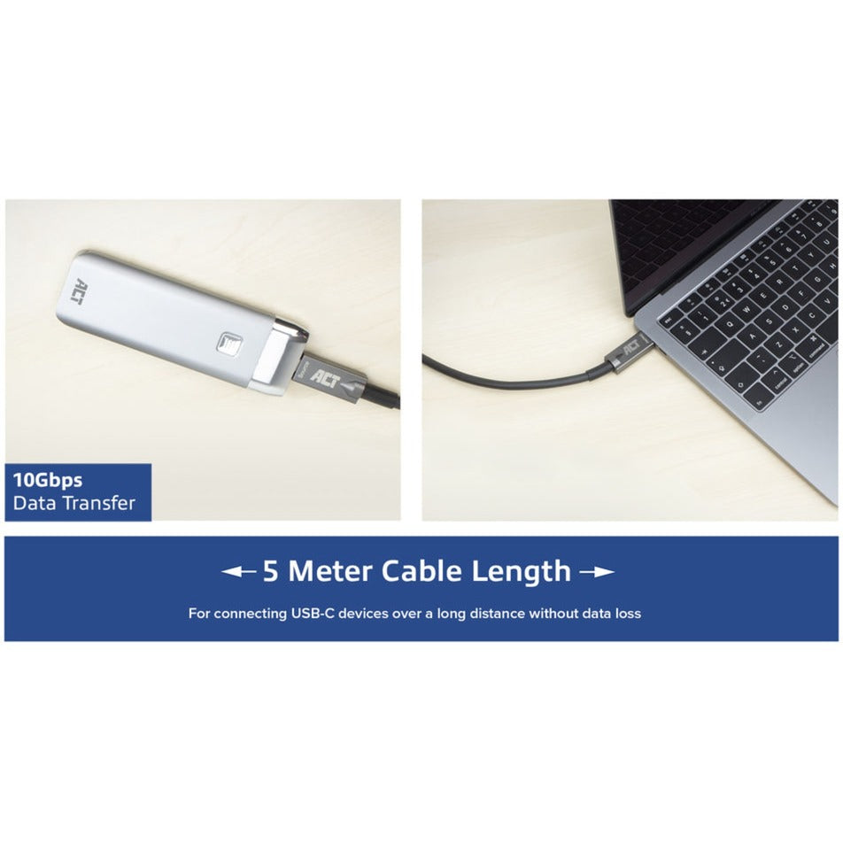 ACT Connectivity USB-C 3.2 Gen2 Aktiver optischer Kabelanschluss (AOC)