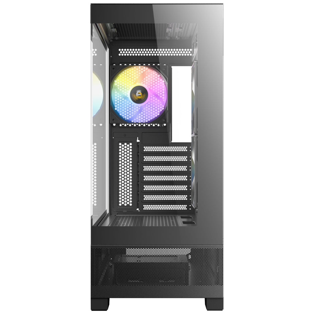 Antec cx700 argb midi tower behuizing (zwart | 1x usb-a | 1x usb-c | tempered glass)