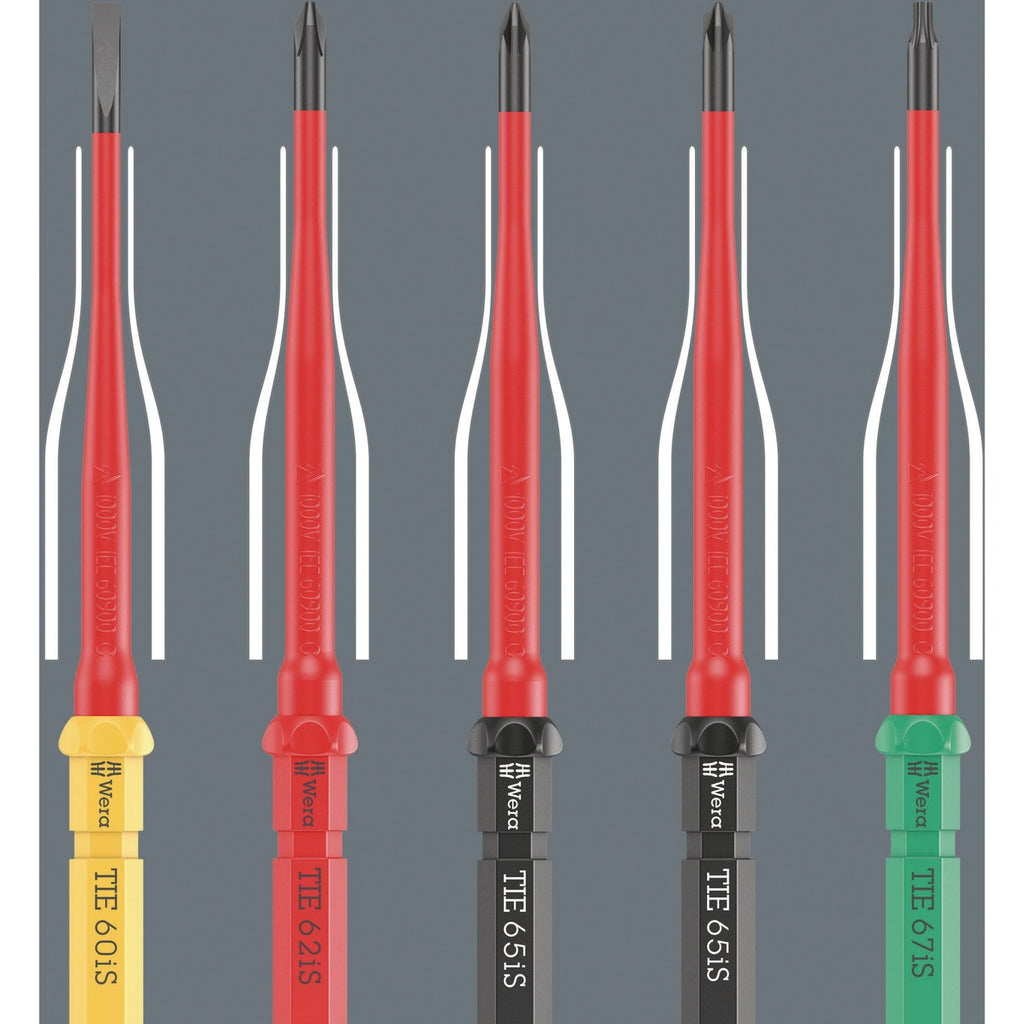 Wera kraftform kompakt vde 16 extra slim 1 tool finder schroevendraaier (rood geel, 16‑delig)
