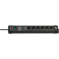 Brennenstuhl premium-line overspannings- beveiliging 26000a 6-voudig zwart 1,8m h05vv-f 3g1,5