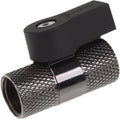 Alphacool 2-way kogelkraan g1 4 nickel kraanstuk (zwart)